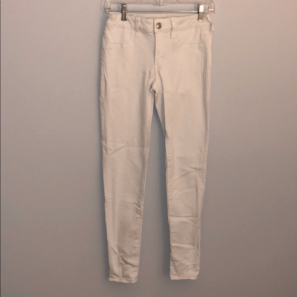 American Eagle White Jeggings